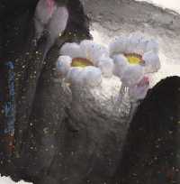 李魁正 1997年作 荷魂系列 镜心
